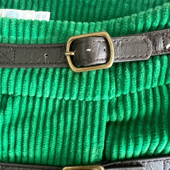 Boden Corduroy Green Wrap Skirt Size 6 - Picture 2 of 6